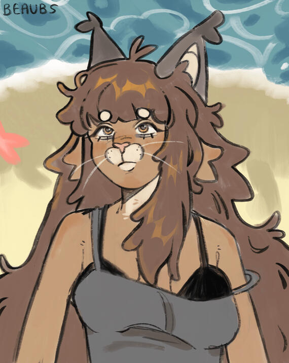 Partially Rendered Midriff - $35